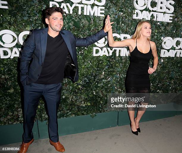 Actor Robert Adamson and actress Hunter King attend the CBS Daytime for 30 Years at The Paley Center for Media on October 10, 2016 in Beverly Hills,...
