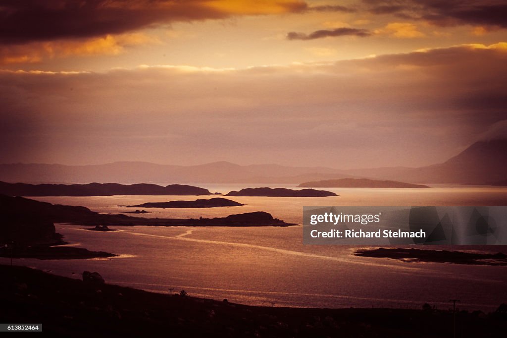 View of Camusterrach from Applecross, Scottish Sea Loch View
