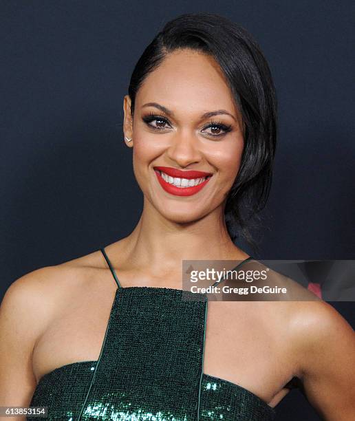 Actress Cynthia Addai-Robinson arrives at the premiere of Warner Bros Pictures' "The Accountant" at TCL Chinese Theatre on October 10, 2016 in...