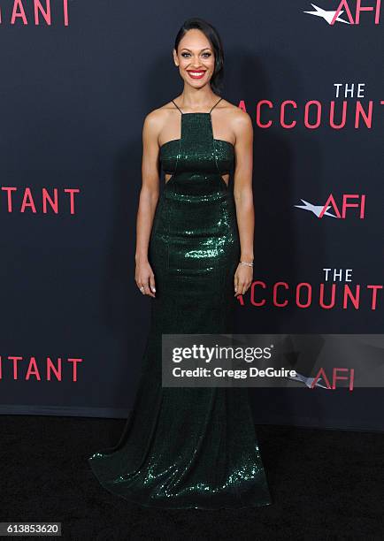 Actress Cynthia Addai-Robinson arrives at the premiere of Warner Bros Pictures' "The Accountant" at TCL Chinese Theatre on October 10, 2016 in...