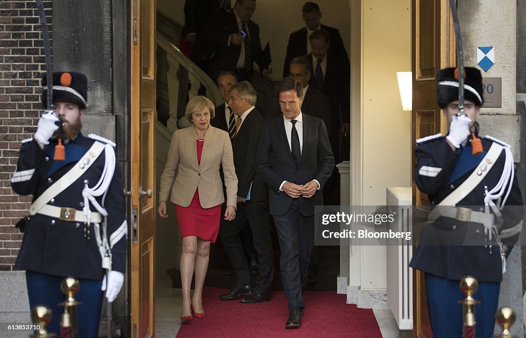 U.K. Prime Minister Theresa May Meets Dutch Prime Minister Mark Rutte