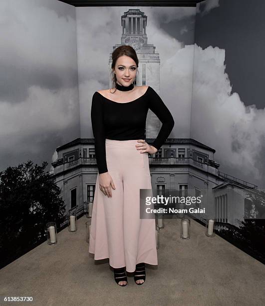 Actress Violett Beane attends the "Tower" New York premiere at The New York Edition on October 10, 2016 in New York City.