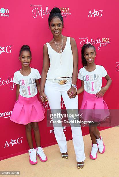 Jessie Combs , Kim Porter and D'Lila Combs attend the premiere of Amazon Studios' "An American Girl Story Love Has to Win" at Pacific Theatres at The...