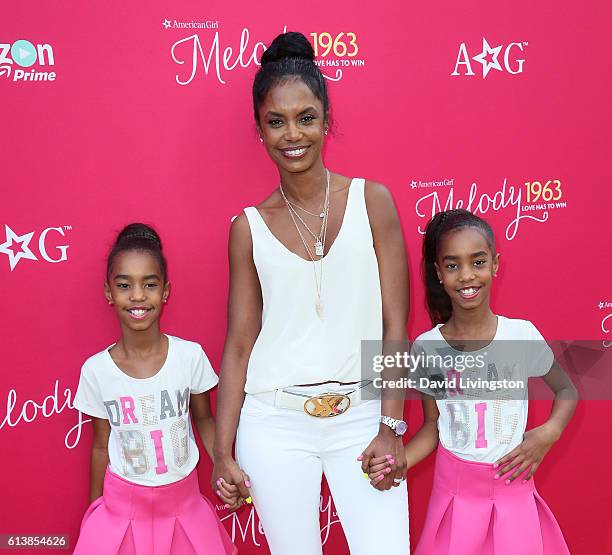 Jessie Combs , Kim Porter and D'Lila Combs attend the premiere of Amazon Studios' "An American Girl Story Love Has to Win" at Pacific Theatres at The...