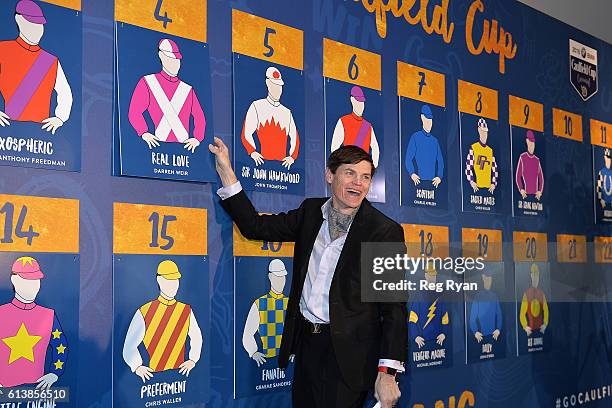 Jockey Craig Williams at 2016 BMW Caulfield Cup Barrier Draw at Caulfield Racecourse on October 11, 2016 in Caulfield, Australia.