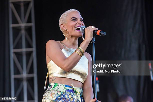 Goapele, a soul and R&amp;B singer-songwriter, performed at Harry Belafonte's Many Rivers Music, Art &amp; Social Justice festival, a two-day event...