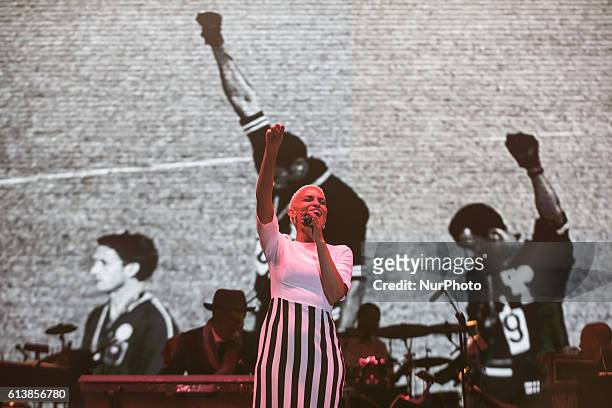 Goapele, a soul and R&amp;B singer-songwriter, performed at Harry Belafonte's Many Rivers Music, Art &amp; Social Justice festival, a two-day event...