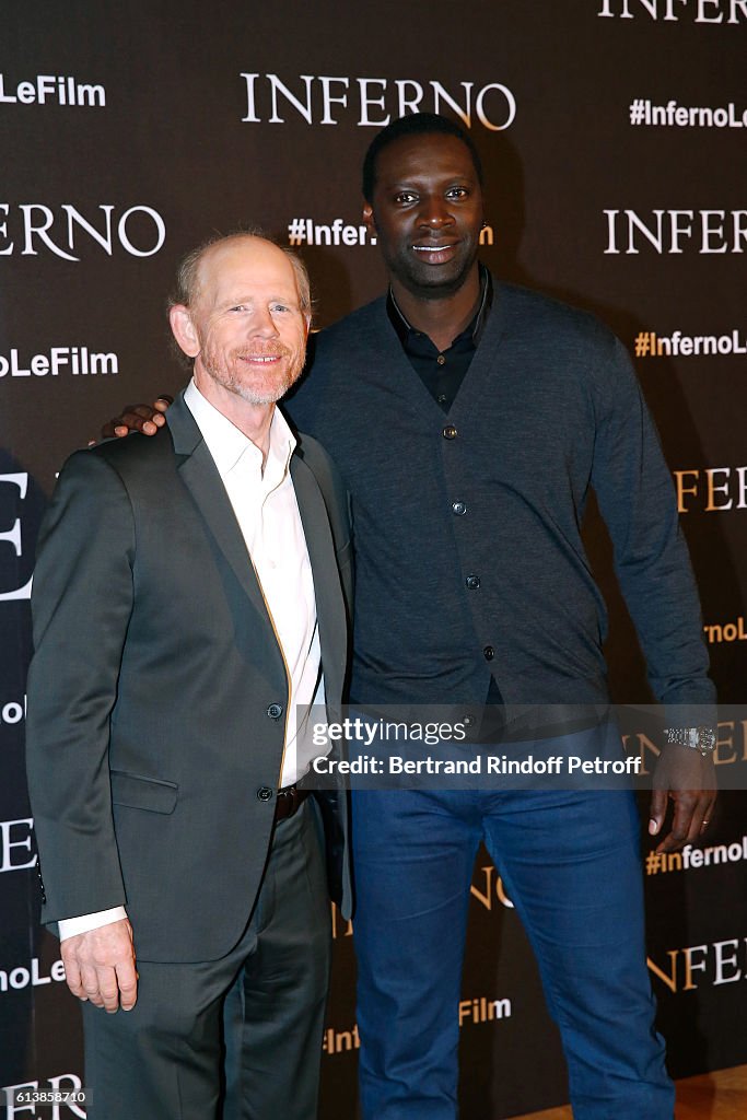 Howard Sy Director Ron Howard and actor Omar Sy attend the