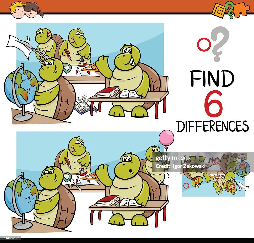 Differences Task For Kids High-Res Vector Graphic - Getty Images