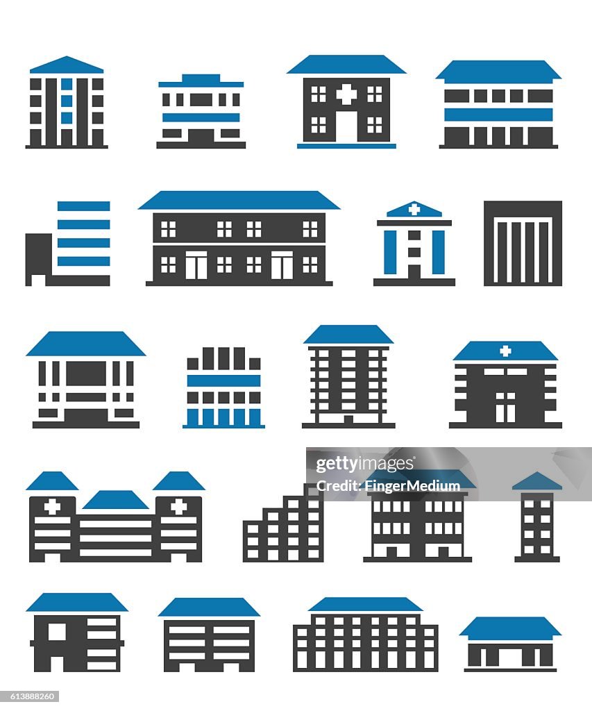 Building icon set