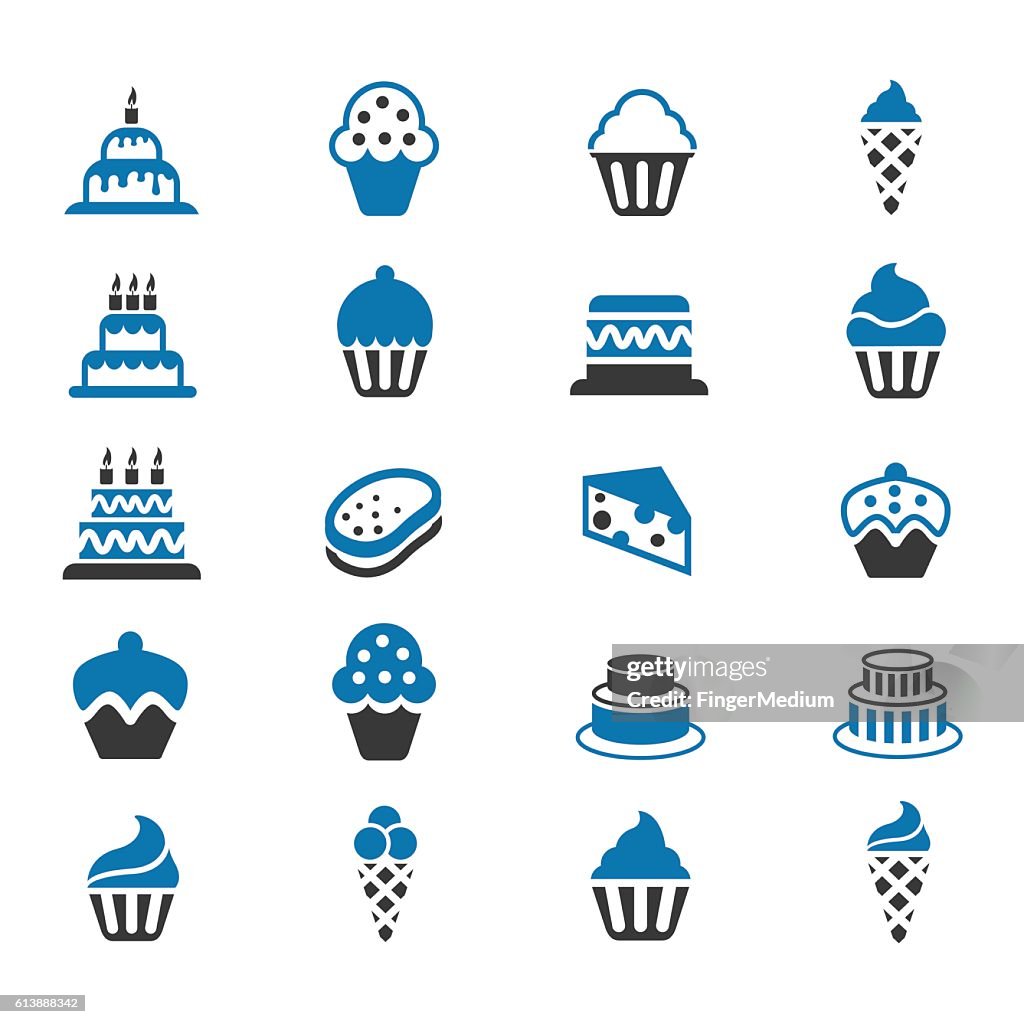 Cakes and Cupcakes icon set