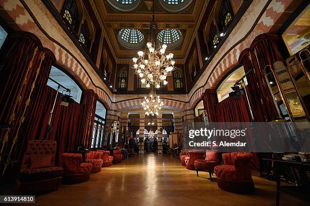 General view during Mercedes-Benz Fashion Week Istanbul at Pera Palace Hotel on October 11, 2016 in Istanbul, Turkey.