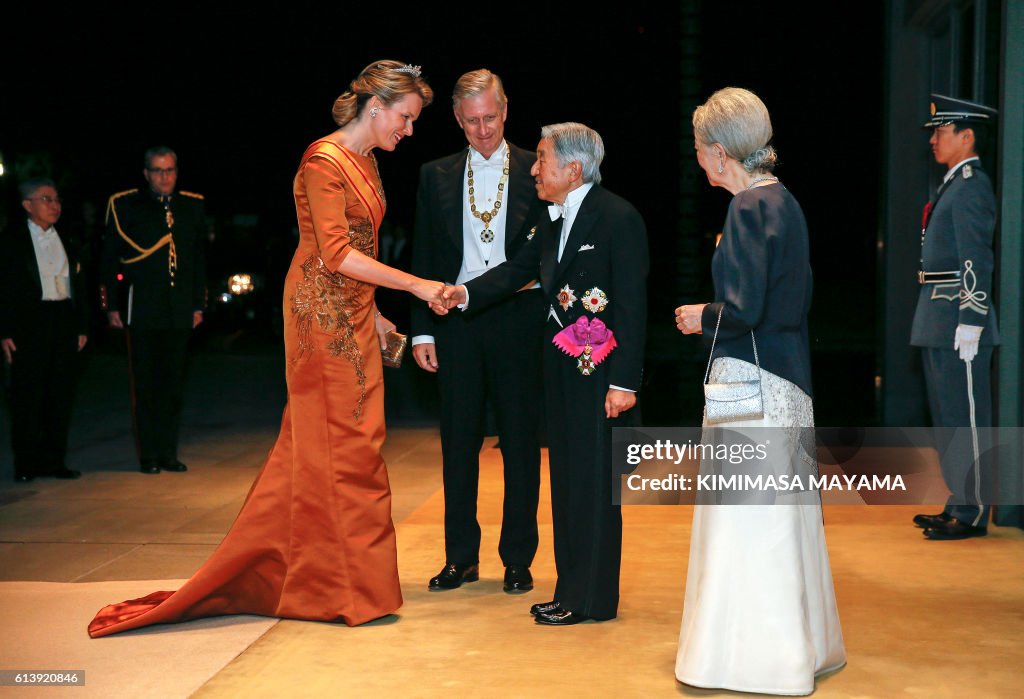 JAPAN-BELGIUM-DIPLOMACY-ROYALS
