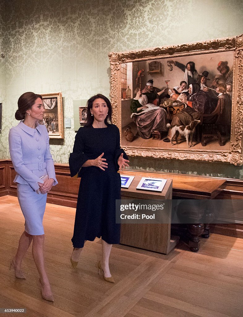 Her Royal Highness The Duchess of Cambridge  will visited the Mauritshuis  The visit was planned to coincide with the exhibition  At Home in Holland: Vermeer and his contemporaries from the Royal Collection,
