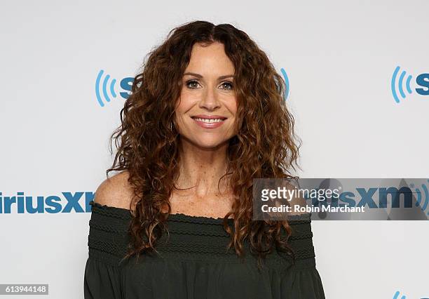 Minnie Driver at SiriusXM Studio on October 11, 2016 in New York City.
