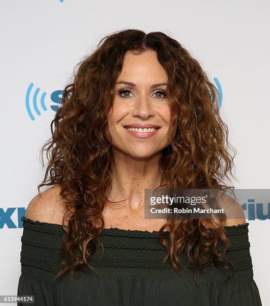Minnie Driver at SiriusXM Studio on October 11, 2016 in New York City.