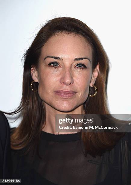 Claire Forlani attends the 'London Town' screening during the 60th BFI London Film Festival at Haymarket Cinema on October 11, 2016 in London,...