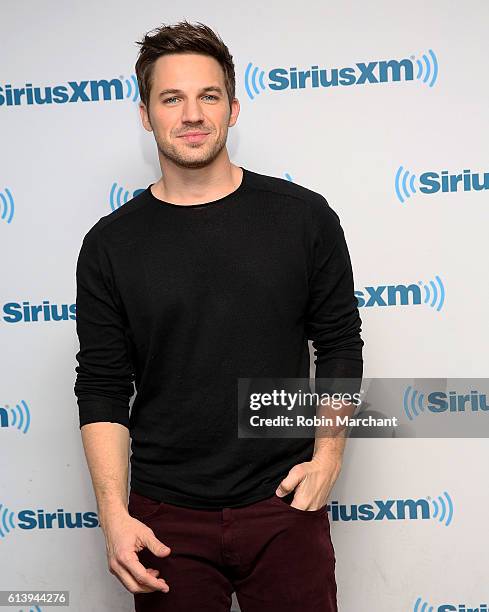 Matt Lanter visits at SiriusXM Studio on October 11, 2016 in New York City.