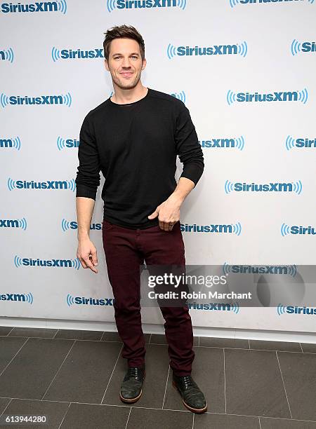 Matt Lanter visits at SiriusXM Studio on October 11, 2016 in New York City.