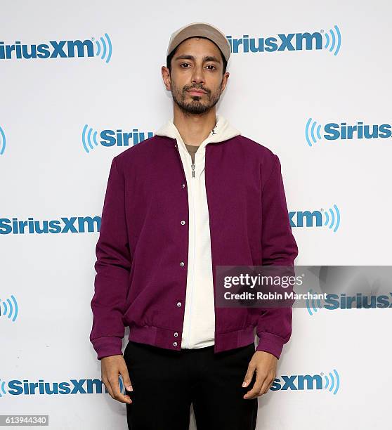 Riz Ahmed visits at SiriusXM Studio on October 11, 2016 in New York City.