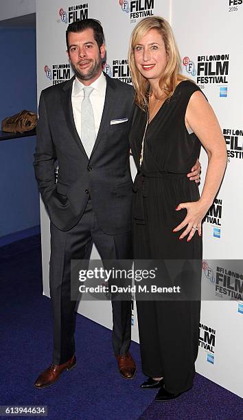 Tom Butterfield and Sofia Sondervan attend the 'London Town' screening during the 60th BFI London Film Festival at Haymarket Cinema on October 11,...