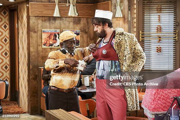 And the College Experience" -- Pictured: Earl and Oleg . When Caroline and Max are invited to speak about their business at Caroline's alma mater,...