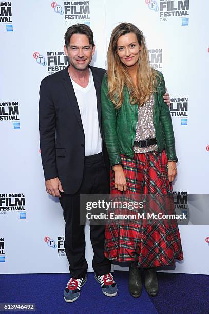 Dougray Scott and Natascha McElhone attend the 'London Town' screening during the 60th BFI London Film Festival at Haymarket Cinema on October 11,...