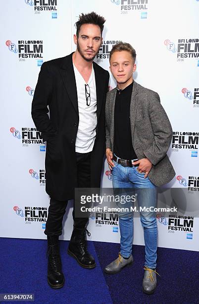 Jonathan Rhys Meyers and Daniel Huttlestone attend the 'London Town' screening during the 60th BFI London Film Festival at Haymarket Cinema on...