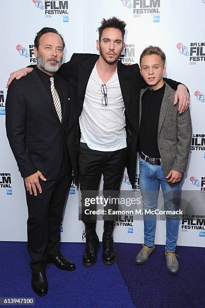 Director Derrick Borte, Jonathan Rhys Meyers and Daniel Huttlestone attend the 'London Town' screening during the 60th BFI London Film Festival at...