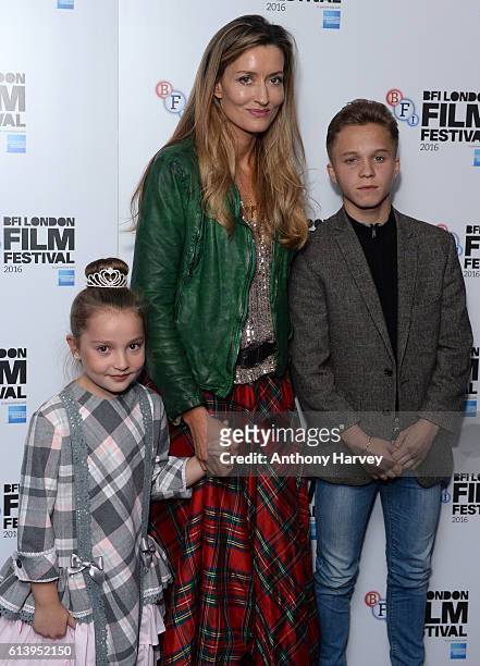 Anya Mckenna-Bruce, Natascha McElhone and Daniel Huttlestone attend the 'London Town' screening during the 60th BFI London Film Festival at Haymarket...