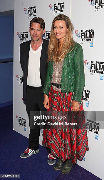 Dougray Scott and Natascha McElhone attend the 'London Town' screening during the 60th BFI London Film Festival at Haymarket Cinema on October 11,...