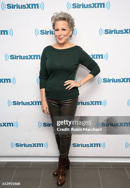 Bette Midler visits at SiriusXM Studio on October 11, 2016 in New York City.