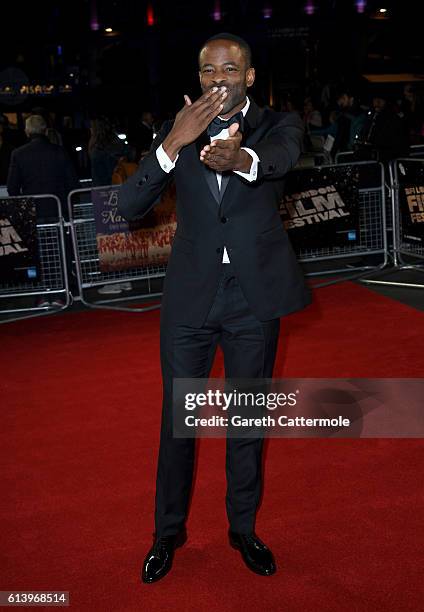 Actor Chike Okonkwo attends 'The Birth Of A Nation' International Premiere screening during the 60th BFI London Film Festival at Odeon Leicester...