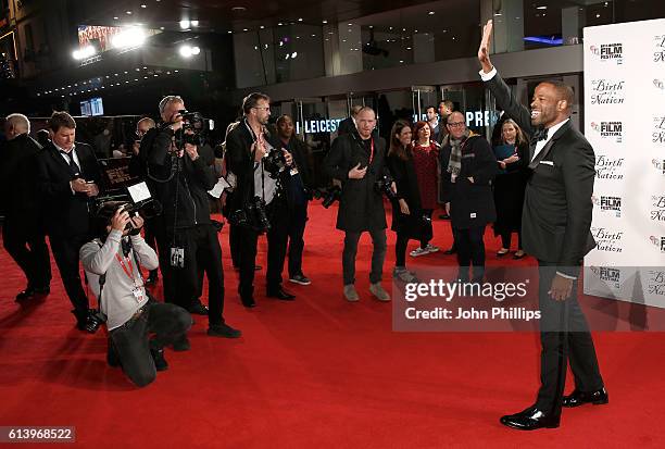 Actor Chike Okonkwo attends 'The Birth Of A Nation' International Premiere screening during the 60th BFI London Film Festival at Odeon Leicester...