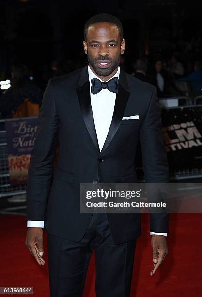 Actor Chike Okonkwo attends 'The Birth Of A Nation' International Premiere screening during the 60th BFI London Film Festival at Odeon Leicester...