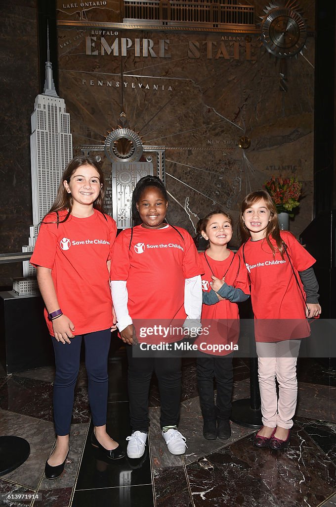 Save the Children Lights Up Empire State Building for International Day of the Girl