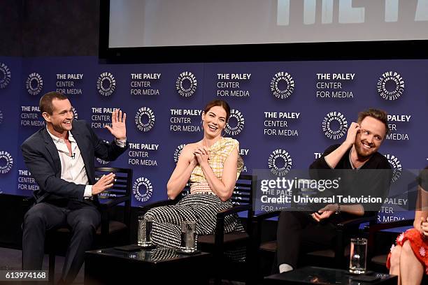 Paleyfest: Made in NY" -- Pictured: Hugh Dancy, Michelle Monaghan and Aaron Paul at The Paley Center for Media's Paleyfest: Made in NY on Sunday,...