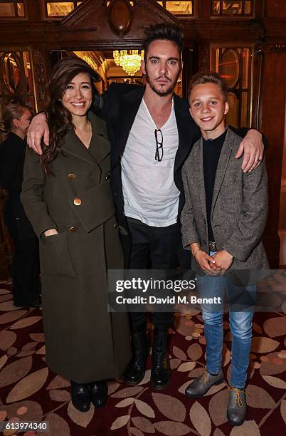 Mara Lane, Jonathan Rhys Meyers and Daniel Huttlestone attend the 'London Town' screening during the 60th BFI London Film Festival at St Ermin's...