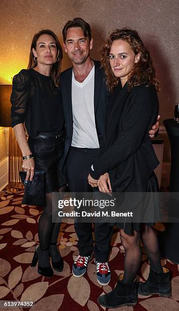 Claire Forlani, Dougray Scott and guest attend the 'London Town' screening during the 60th BFI London Film Festival at St Ermin's Hotel on October...