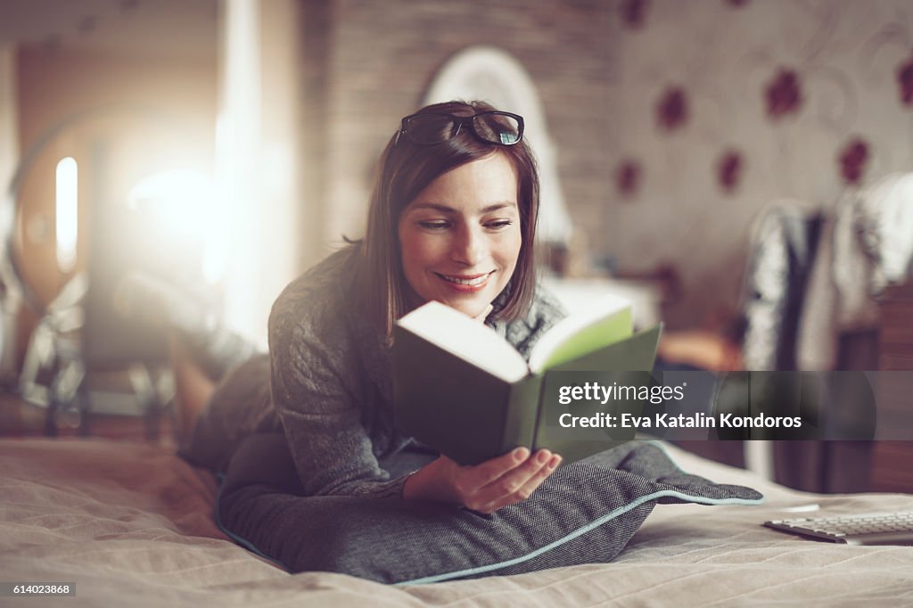 Beautiful young woman at home