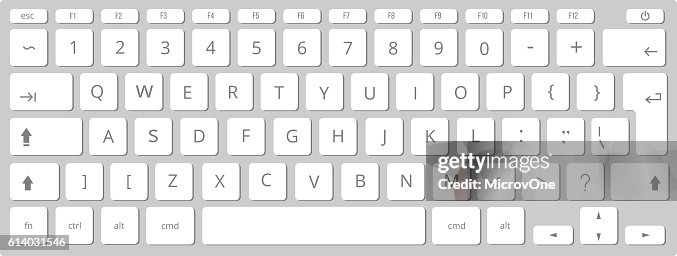 Vector White Mobile Computer Keyboard Keypad High-Res Vector Graphic ...