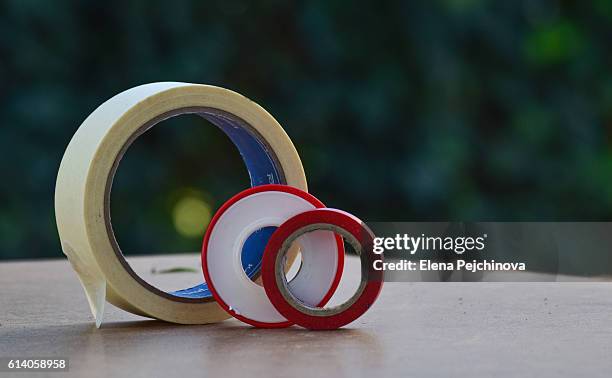 tapes tapes tapes - duct tape stock pictures, royalty-free photos & images