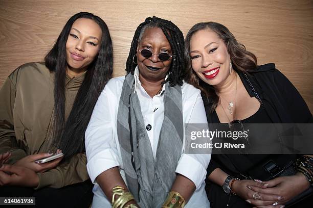 Jerzey Dean, Whoopi Goldberg, and Alex Martin-Dean attends Gypsy Sport Fashion Show on September 11, 2016 in New York City.