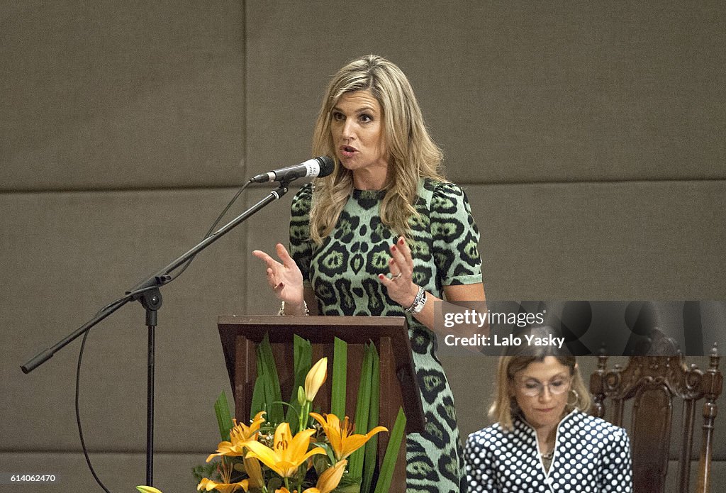 Queen Maxima Attends a Conference UCA