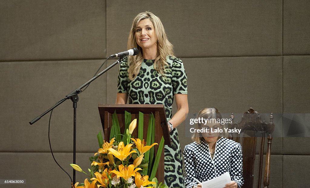 Queen Maxima Attends a Conference UCA