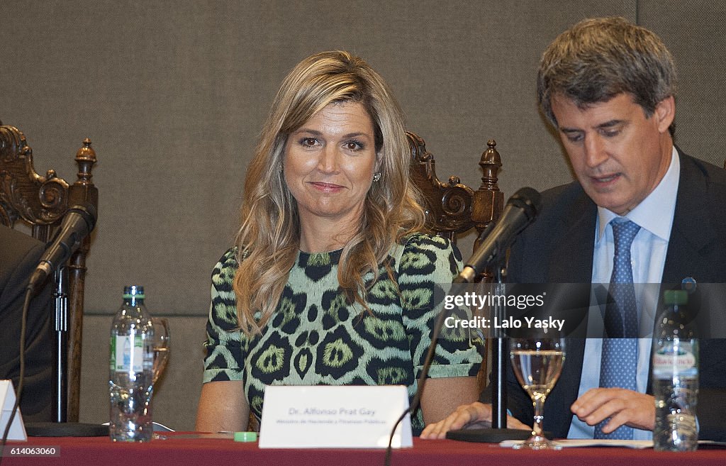 Queen Maxima Attends a Conference UCA