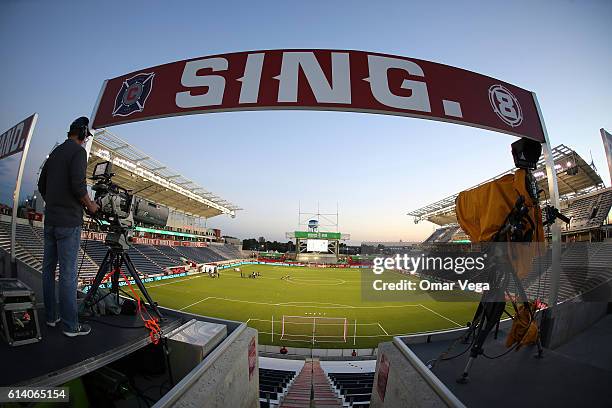 General view inside Toyota Park prior the International Friendly Match between Mexico and Panama at Toyota Park on October 11, 2016 in Chicago,...