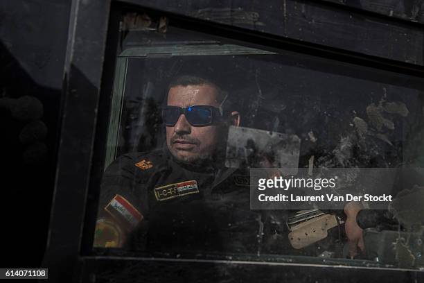 The 4th of JUNE 2016."nMajor Salam Jassim Hussein, the combat chief who is leading the advance of the Golden Division under the command of Général...