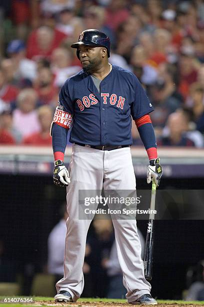 Boston Red Sox Designated hitter David Ortiz [1937] at bat during the fifth inning of the American League Divisional Series Game 1 between the Boston...