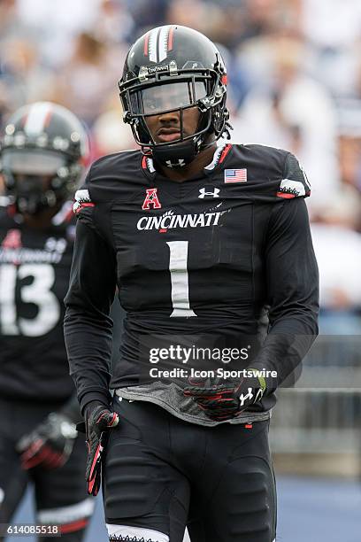 Cincinnati Wide Receiver Kahlil Lewis on the field during the second half of a NCAA football game between, AAC rivals, the Cincinnati Bearcats and...